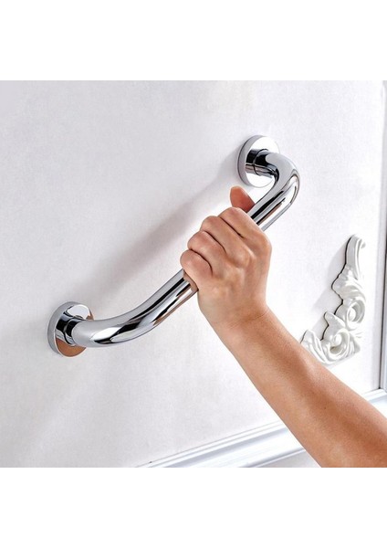 Q19 20CM Boyuyunda Paslanmaz Parlak Wc Banyo Engelli Tutunma Barı Tutamak