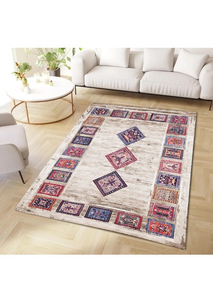 | Vintage Eskitme Tarz Otantik Minimalist Modern Desenli| Yıkanabilir Halı fiyatları