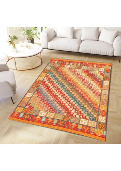 | Vintage Eskitme Tarz Otantik Minimalist Modern Desenli| Yıkanabilir Halı fiyatları