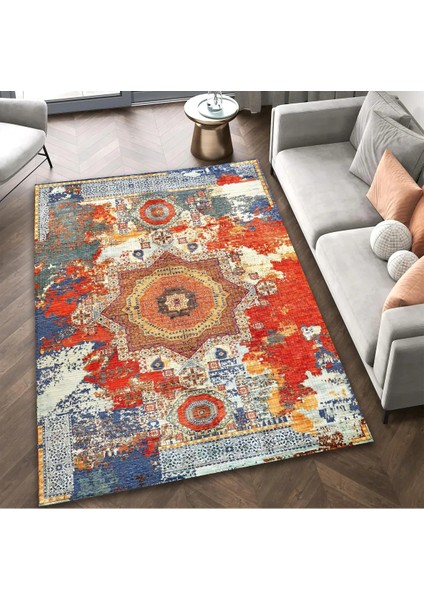 | Vintage Eskitme Tarz Otantik Minimalist Modern Desenli | Yıkanabilir Halı fırsatları