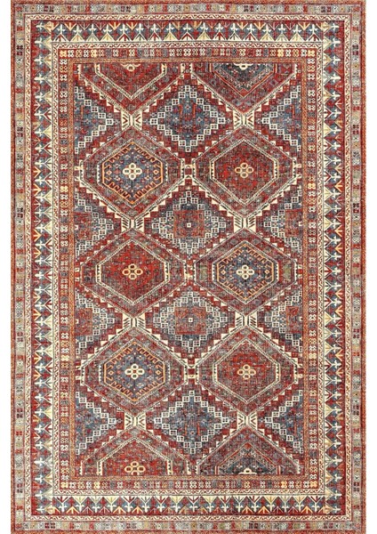 | Vintage Eskitme Tarz Otantik Minimalist Modern Desenli | Yıkanabilir Halı