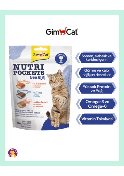 Nutripockets Kedi Ödülü Sea Mix 150GR fiyatları