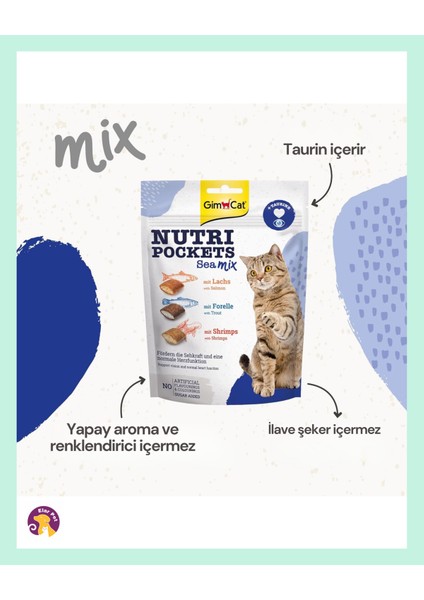 Nutripockets Kedi Ödülü Sea Mix 150GR modelleri