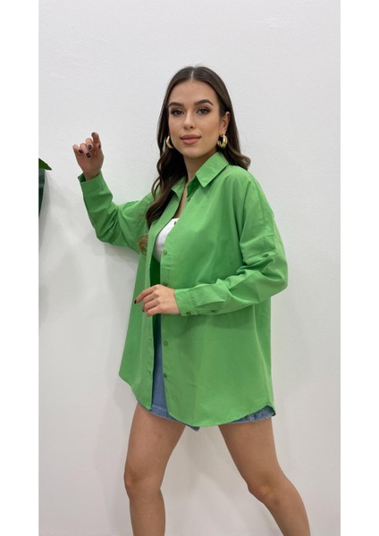 Kadın Oversize Basic Uzun Kol Gömlek fiyatları