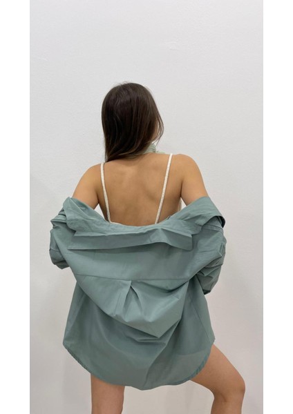 Kadın Oversize Basic Uzun Kol Gömlek fırsatları