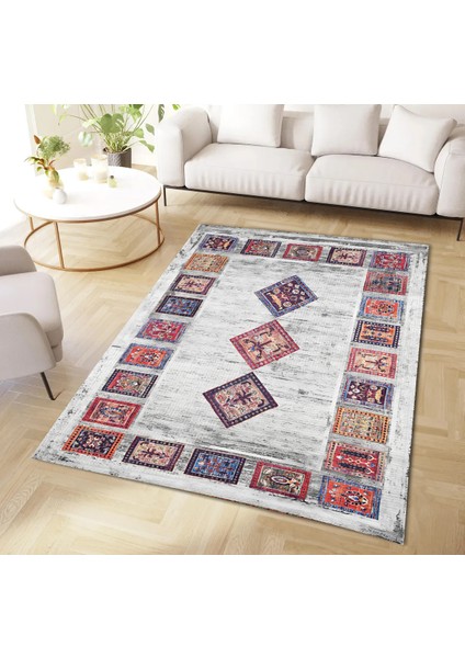 | Vintage Eskitme Tarz Otantik Minimalist Modern Desenli| Yıkanabilir Halı fiyatları