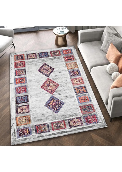 | Vintage Eskitme Tarz Otantik Minimalist Modern Desenli| Yıkanabilir Halı fırsatları