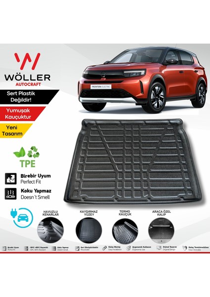 Opel Frontera Bagaj Havuzu Elektrikli 2025 Sonrası Uyumlu 3D Ultraflex Esnek
