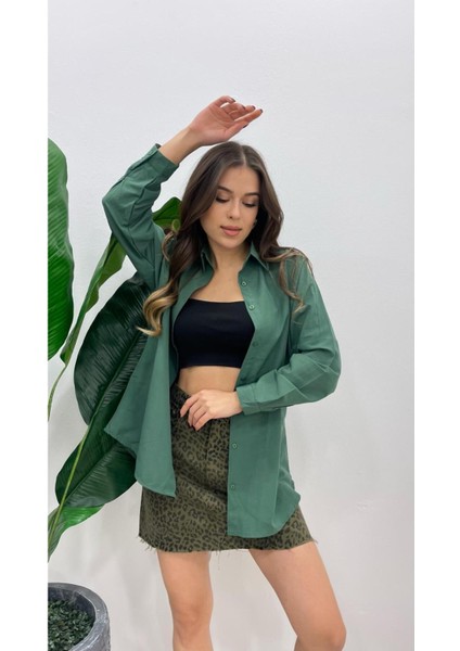 Kadın Oversize Basic Uzun Kol Gömlek fiyatları