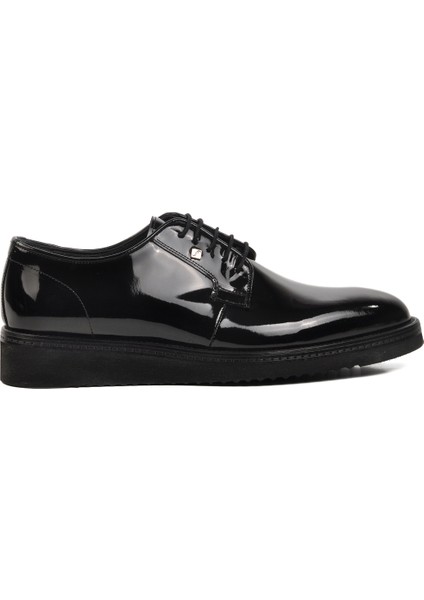 Siyah Rugan Erkek Klasik Ayakkabı
