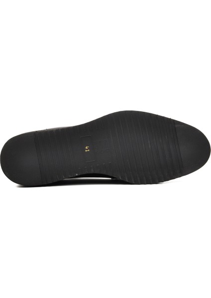 Siyah Rugan Erkek Klasik Ayakkabı indirimleri