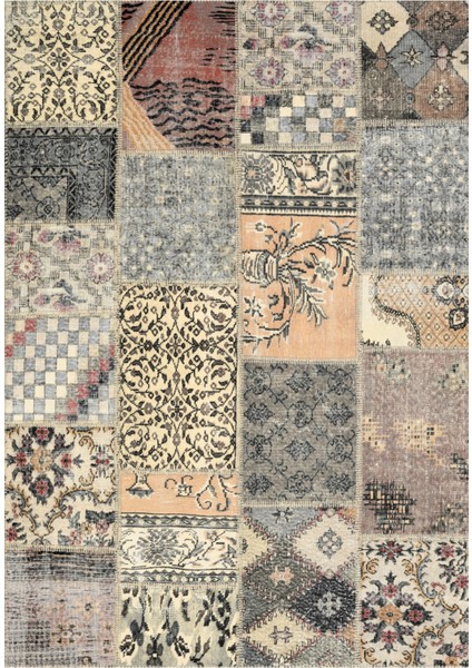 | Vintage Eskitme Tarz Otantik Minimalist Soft Krem-Gri| Yıkanabilir Halı fırsatları