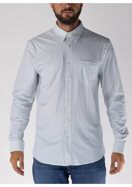 Sunset Erkek Mavi Slim Fit Gömlek M4RH34WFKM0-S7AC