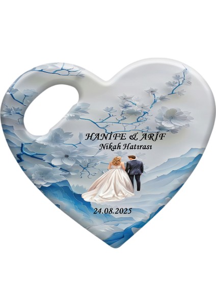 Düğün Nikah Nişan Kına Organizasyonları Için Kişiye Özel Kalp Magnet Açacak