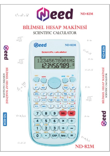 240 Fonksiyonlu Mavi Bilimsel Hesap Makinesi 82M modelleri