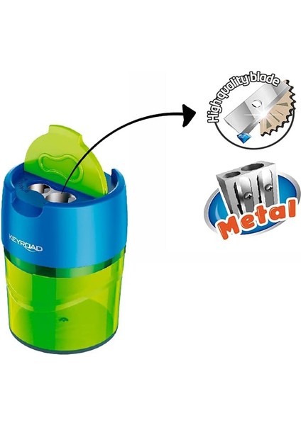 Keyroad Robby Metal Çift Bıçaklı Kalemtraş indirimleri