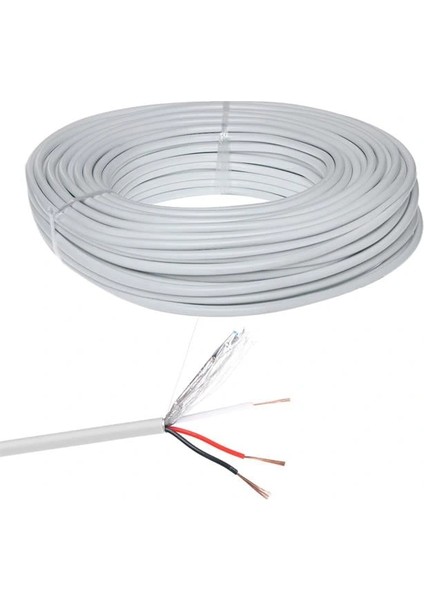 2+1X0.50MM Cca Cctv Kamera Kablosu (100 Metre)