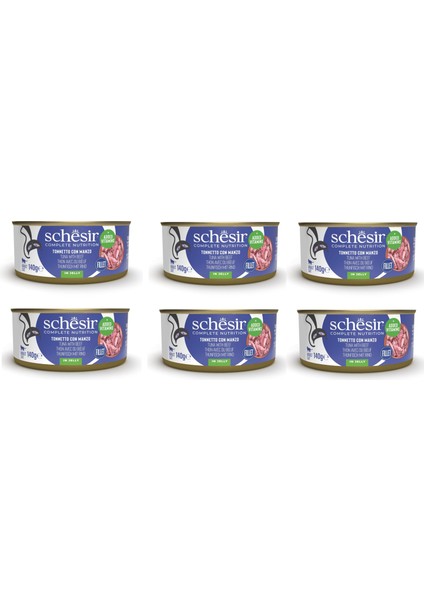 Ton ve Sığır Tam ve Dengeli Kedi Konserve Jöleli 140 Gr. x 6 Adet
