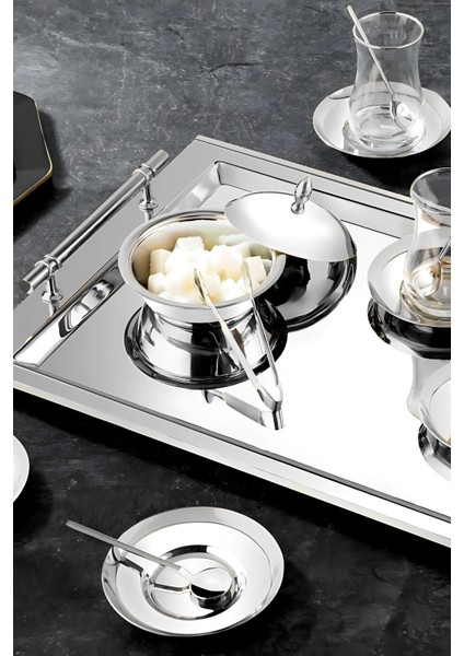 Rio 40 Parça 12 Kişilik Çay Seti - 18/10 Paslanmaz Çelik fiyatları