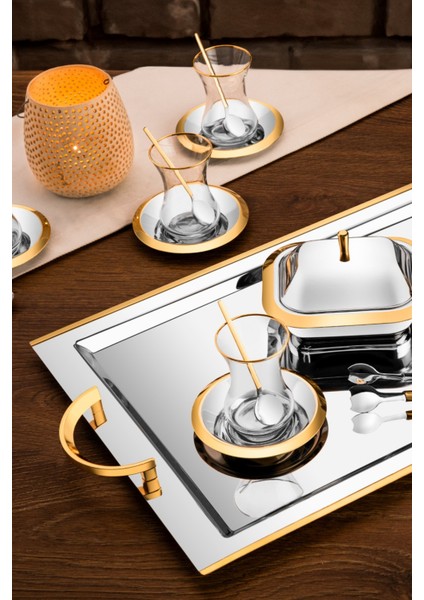 Celine 40 Parça 12 Kişilik Çay Seti - 18/10 Paslanmaz Çelik fiyatları