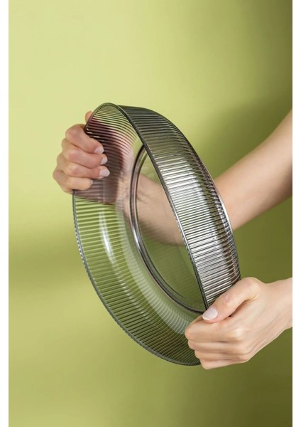 Mithra Life Füme Esnek Kırılmaz Plastik Meyve Sebze Salata Sunum Geniş Çanak Kasesi MIT1225 indirimleri