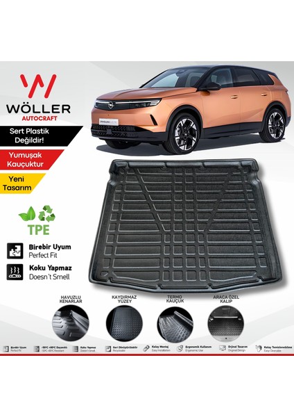 Yeni Opel Grandland Bagaj Havuzu 2025 Sonrası Uyumlu 3D Ultraflex Esnek