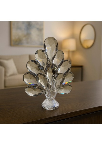 Gümüş Tavus Kuşu Kristal Cam Kb modelleri