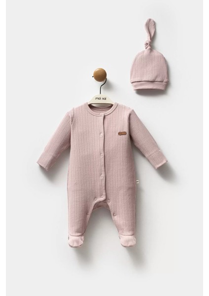 Moi Noi Şapkalı Tulum MNB1236 Mürdüm