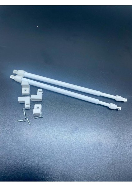 Beyaz Briz Perde Çubuğu (Kelebek Perde Çubuğu) 30-50CM modelleri