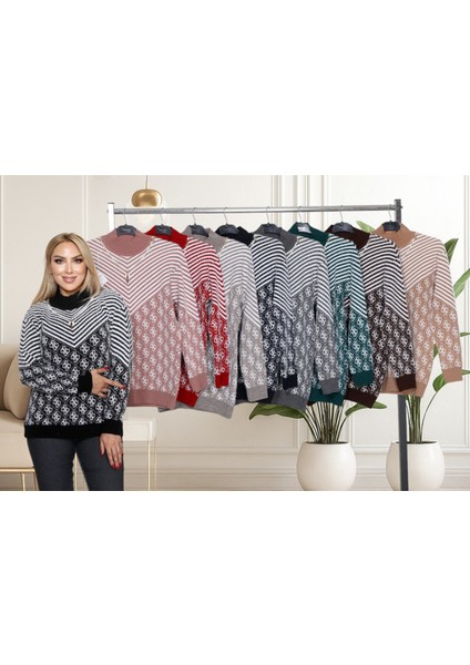 Göz Alıcı Kolye Detaylı Şık Sakal (Yumoş) Bluz- Balıkçı Yaka Modern Zarif Tasarım