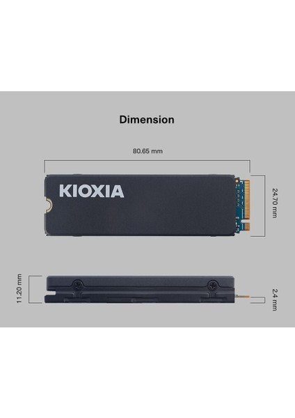 2tb Kıoxıa Excerıa Heatsınk Gen 4x4 Nvme 5000/3900MB/S LSC11K2T04G8 modelleri