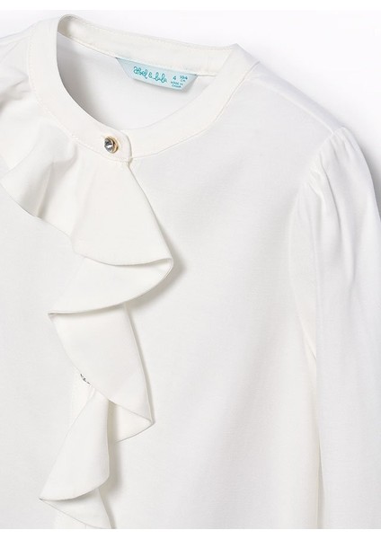 Abel Lula Lız Çocuk Krem Bluz 5679 modelleri