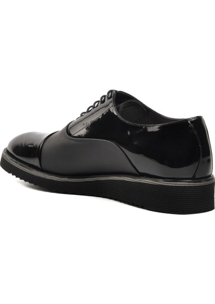 Siyah Rugan Hakiki Deri Erkek Günlük Ayakkabı fırsatları