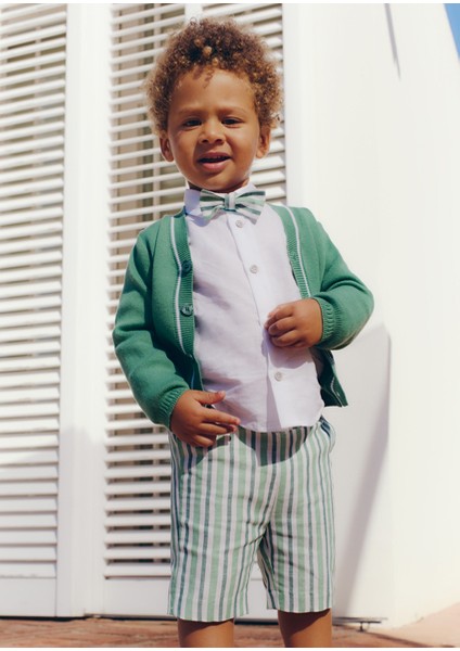 Abel&lula Erkek Bebek Bermuda Takım Yeşil 5209