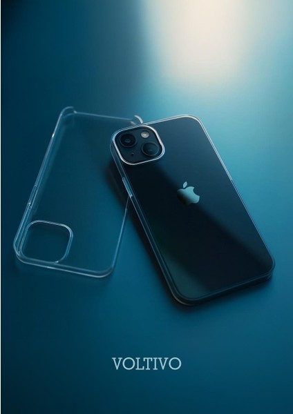 iPhone 13 / iPhone 14 - Sert Mika Şeffaf Sararmaz Ince Altı Kesik Premium Kılıf