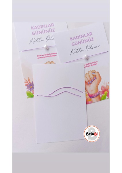 8 Mart Kadınlar Günü Hediyesi Şans Bilekliği 10 Adet fiyatları