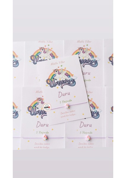 Unicorn Temalı Doğum ve Doğum Günü Hediyesi 30 Adet