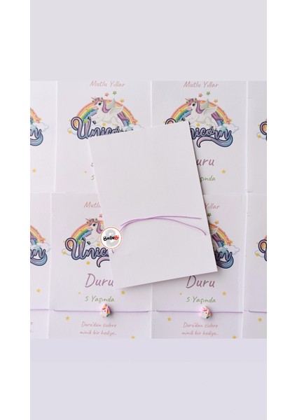 Unicorn Temalı Doğum ve Doğum Günü Hediyesi 30 Adet modelleri