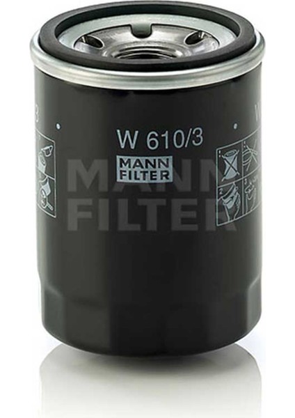 Mann Filter W610/3 Yağ Filtresi