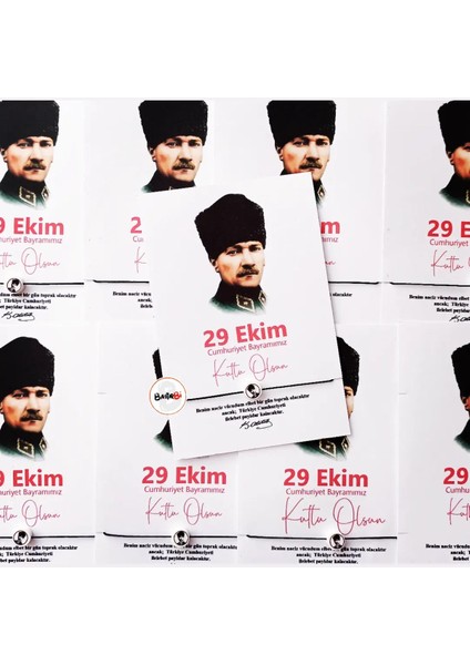 29 Ekim Cumhuriyet Bayramı Hediyesi 30 Adet