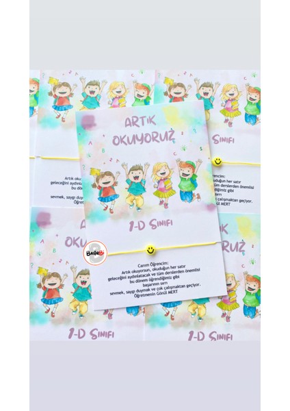 Okuma Bayramı Hediye Şans Bilekliği 30 Adet fiyatları