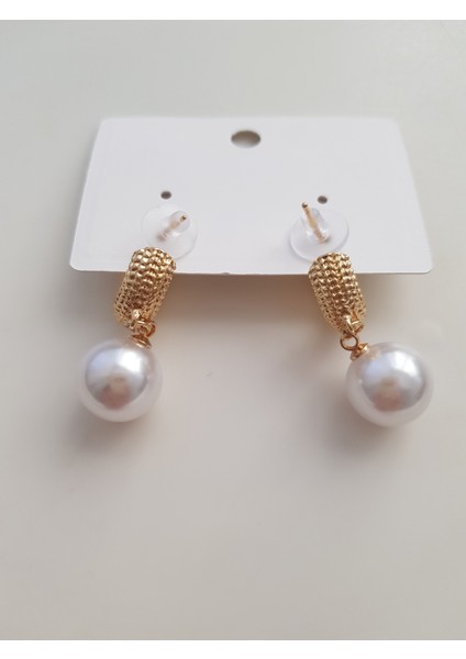 Gold Minimal Halka Inci Küpe fırsatları