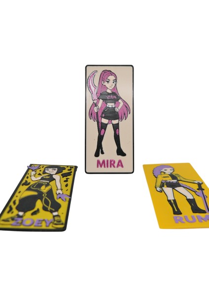 K-Pop Iblis Avcıları (Zoey / Rumi / Mira ) 3'lü Ayraç Seti