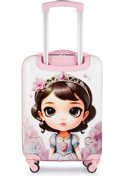 Ultra Light Beyaz Kız Çocuk Valizi BLK06 07 modelleri