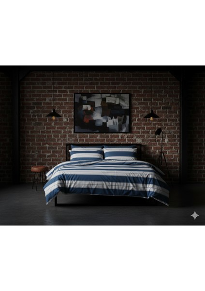 Ranforce Madras Mavi Çift Kişilik Nevresim Takımı fiyatları