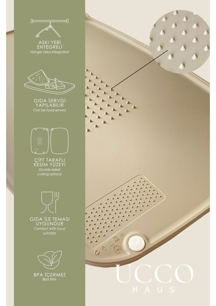 Çift Taraflı Kaymaz Kesme Panosu | Rendeli, Et, Sebze ve Meyve Pratik Plastik Kesme Tahtası Mutfak fiyatları