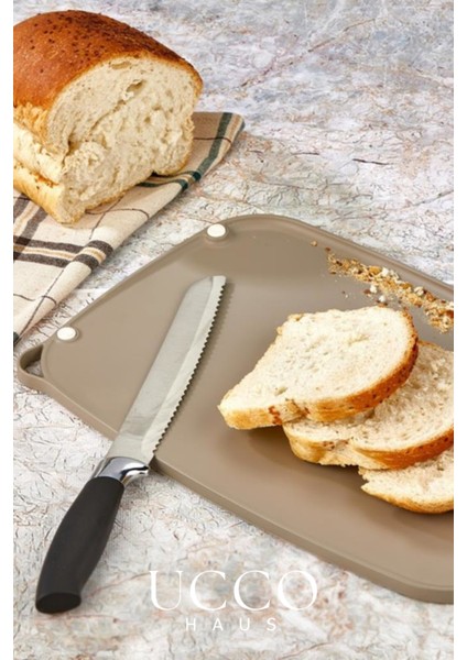 Çift Taraflı Kaymaz Kesme Panosu | Rendeli, Et, Sebze ve Meyve Pratik Plastik Kesme Tahtası Mutfak