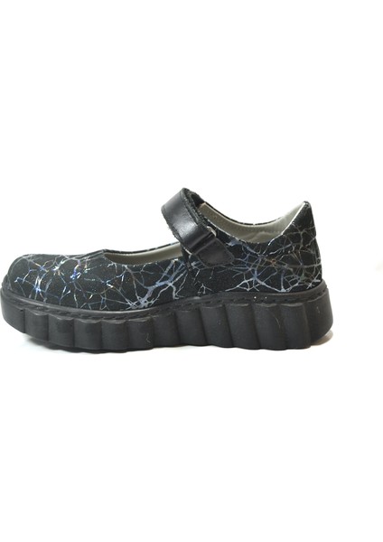 262 Hakiki Deri Cırtlı Ortopedik Kız Çocuk Okul Babet Ayakkabı modelleri