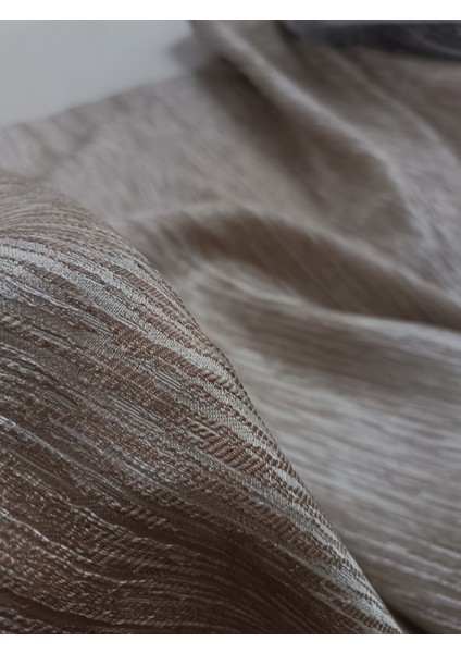Jakar Fon Perde - Koyu Bej - Pileli Dikim - 1x2,5 Pile - JKR541