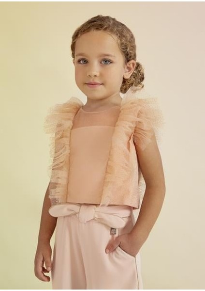 Abel & Lula Kız Çocuk Sarı Bluz